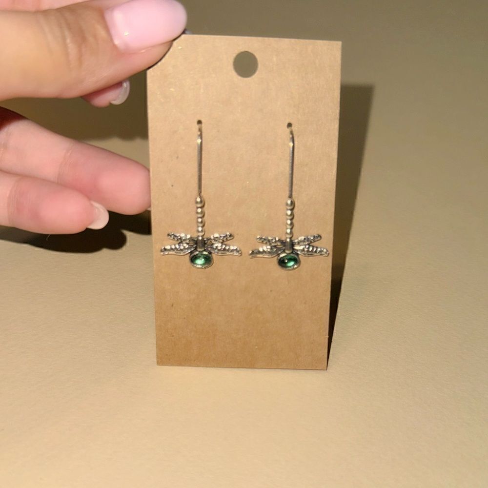 Dragonfly earrings N843 - Picture 3 of 4